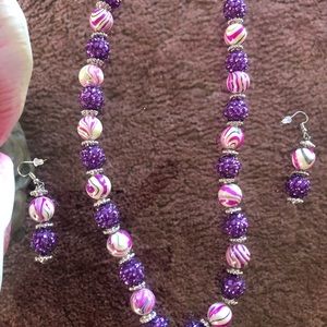 Necklace and earrings